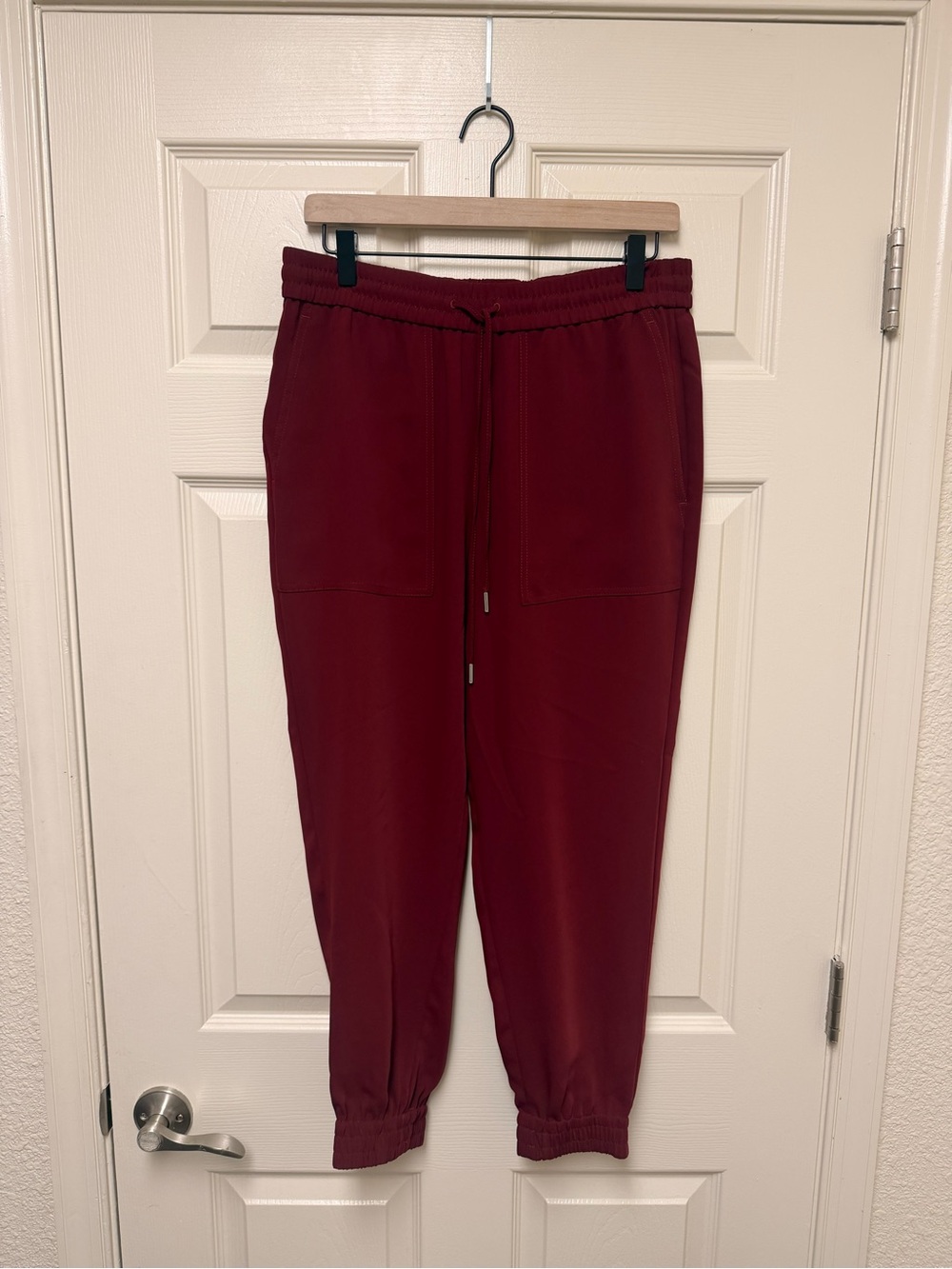Ann Taylor Burgundy Men's Jogger Sweatpants